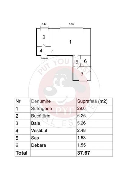 Piata Sudului | 40mp | Garsoniera | Decomandata | B12466